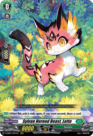 Sylvan Horned Beast, Lotte - D-SS01/051 - Triple Rare available at 401 Games Canada