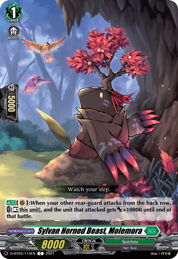 Sylvan Horned Beast, Molemora - D-BT03/114 - Common available at 401 Games Canada