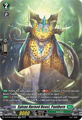 Sylvan Horned Beast, Panthero - D-BT04/SP28 - SP available at 401 Games Canada