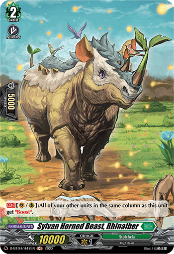 Sylvan Horned Beast, Rhinalber - D-BT04/H47 - Holo Rare available at 401 Games Canada