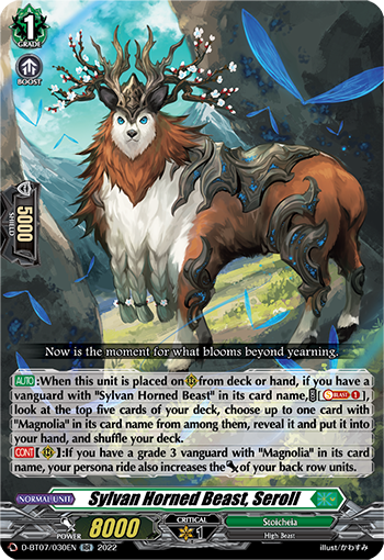 Sylvan Horned Beast, Seroll - D-BT07/030 - Double Rare available at 401 Games Canada