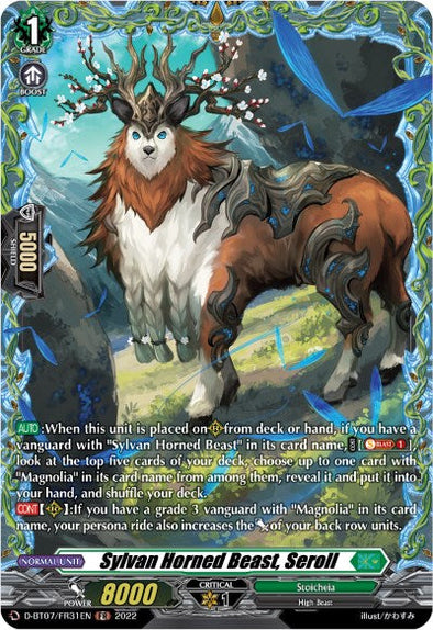 Sylvan Horned Beast, Seroll - D-BT07/FR31 - Frame Rare available at 401 Games Canada