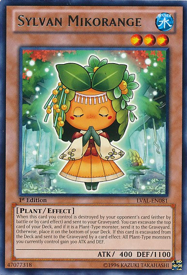 Sylvan Mikorange - LVAL-EN081 - Rare - 1st Edition available at 401 Games Canada