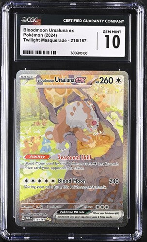 Bloodmoon Ursaluna ex - Twilight Masquerade - CGC GEM MINT 10