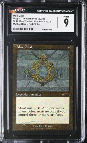 Mox Opal -Etched Foil- Secret Lair Drop - CGC Graded 9