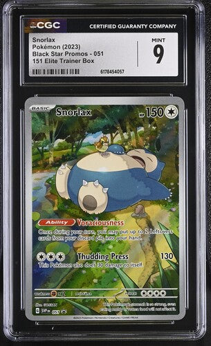 Snorlax - SVP051 - Illustration Rare Promo - CGC MINT 9