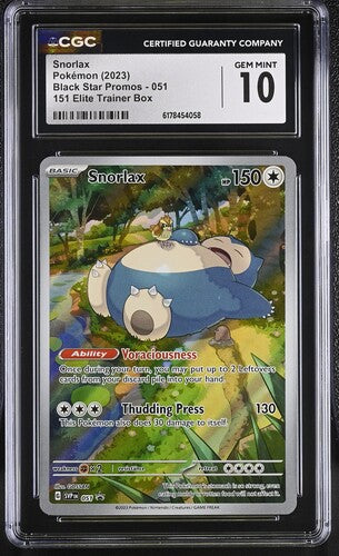 Snorlax - SVP051 - Illustration Rare Promo - CGC GEM MINT 10