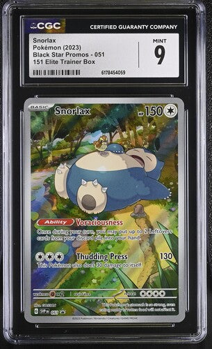 Snorlax - SVP051 - Illustration Rare Promo - CGC MINT 9