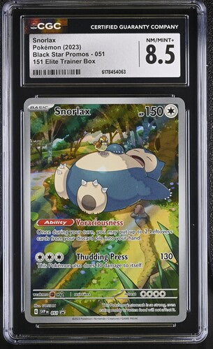 Snorlax - SVP051 - Illustration Rare Promo - CGC NM-MT+ 8.5