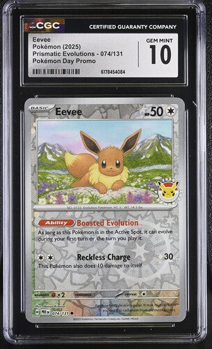 Eevee - 074/131 - Pokemon Day Promo 2025 - CGC GEM MINT 10