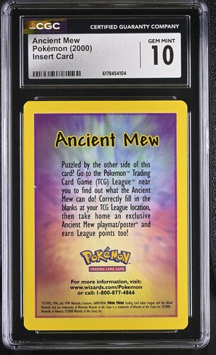 Ancient Mew - Pokemon Movie 2000 - Insert Card - CGC GEM MINT 10