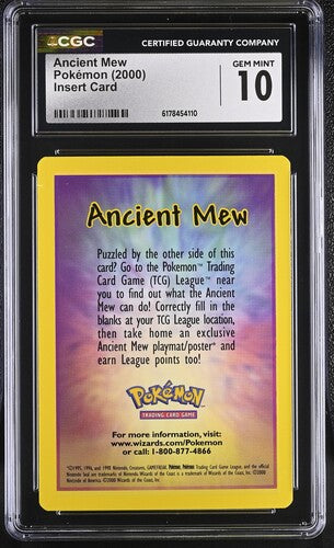 Ancient Mew - Pokemon Movie 2000 - Insert Card - CGC GEM MINT 10