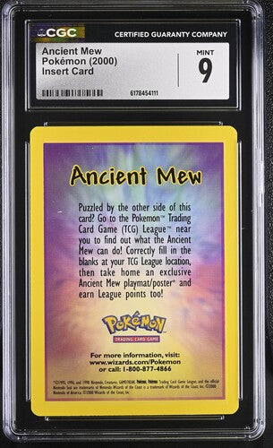 Ancient Mew - Pokemon Movie 2000 - Insert Card - CGC MINT 9
