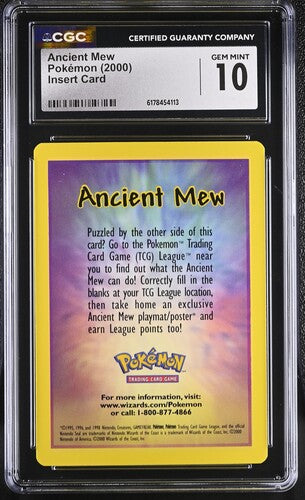 Ancient Mew - Pokemon Movie 2000 - Insert Card - CGC GEM MINT 10