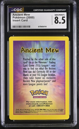 Ancient Mew - Pokemon Movie 2000 - Insert Card - CGC NM-MT+ 8.5