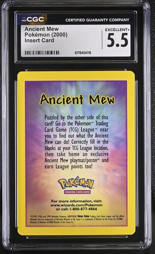 Ancient Mew - Pokemon Movie 2000 - Insert Card - CGC EX+ 5.5