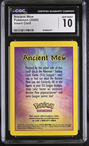 Ancient Mew - Pokemon Movie 2000 - Insert Card - CGC GEM MINT 10