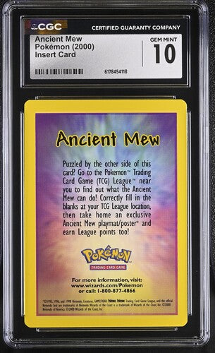 Ancient Mew - Pokemon Movie 2000 - Insert Card - CGC GEM MINT 10