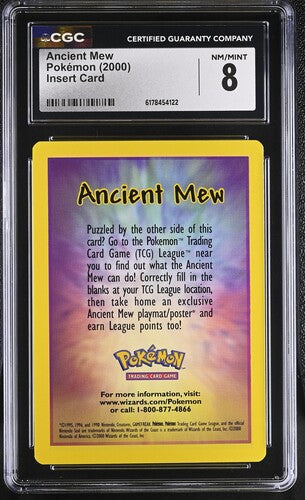 Ancient Mew - Pokemon Movie 2000 - Insert Card - CGC NM-MT 8