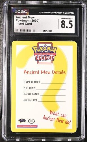 Ancient Mew - Pokemon Movie 2000 - Insert Card - CGC NM-MT+ 8.5