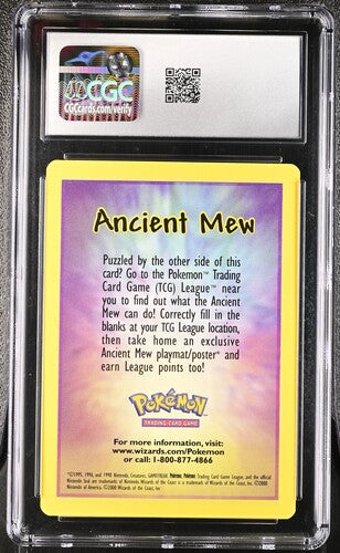 Ancient Mew - Pokemon Movie 2000 - Insert Card - CGC NM-MT+ 8.5