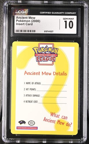 Ancient Mew - Pokemon Movie 2000 - Insert Card - CGC GEM MINT 10