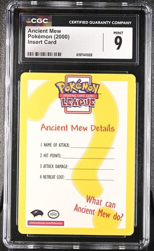 Ancient Mew - Pokemon Movie 2000 - Insert Card - CGC MINT 9
