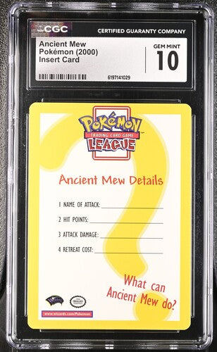Ancient Mew - Pokemon Movie 2000 - Insert Card - CGC GEM MINT 10