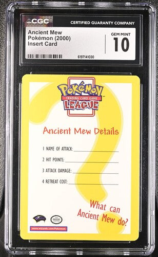 Ancient Mew - Pokemon Movie 2000 - Insert Card - CGC GEM MINT 10