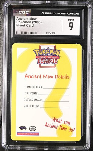 Ancient Mew - Pokemon Movie 2000 - Insert Card - CGC MINT 9