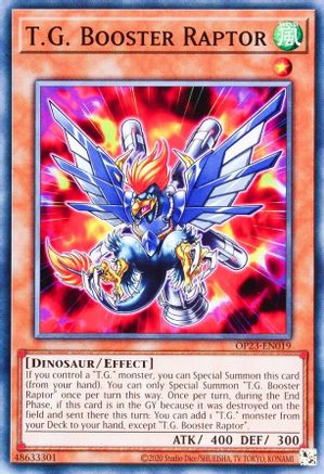 T.G. Booster Raptor - OP23-EN019 - Common - Unlimited
