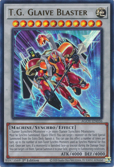 T.G. Glaive Blaster - AGOV-EN036 - Ultra Rare - 1st Edition available at 401 Games Canada