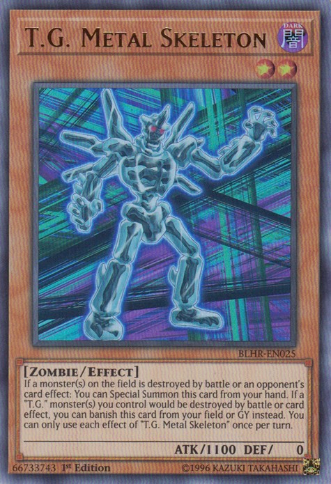 T.G. Metal Skeleton - BLHR-EN025 - Ultra Rare - 1st Edition available at 401 Games Canada