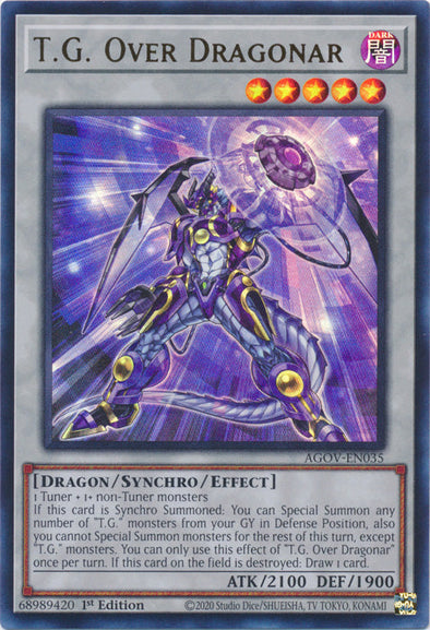 T.G. Over Dragonar - AGOV-EN035 - Ultra Rare - 1st Edition available at 401 Games Canada