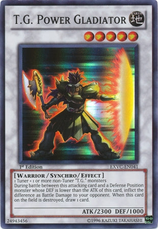 T.G. Power Gladiator - EXVC-EN041 - Super Rare - 1st Edition available at 401 Games Canada