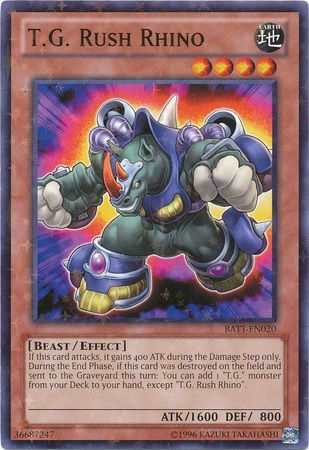 T.G. Rush Rhino - BATT-EN020 - Starfoil Rare available at 401 Games Canada