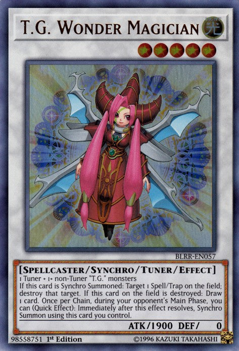 T.G. Wonder Magician - BLRR-EN057 - Ultra Rare - 1st Edition available at 401 Games Canada