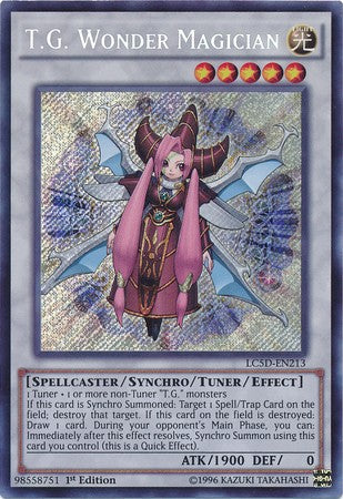 T.G. Wonder Magician - LC5D-EN213 - Secret Rare - 1st Edition available at 401 Games Canada