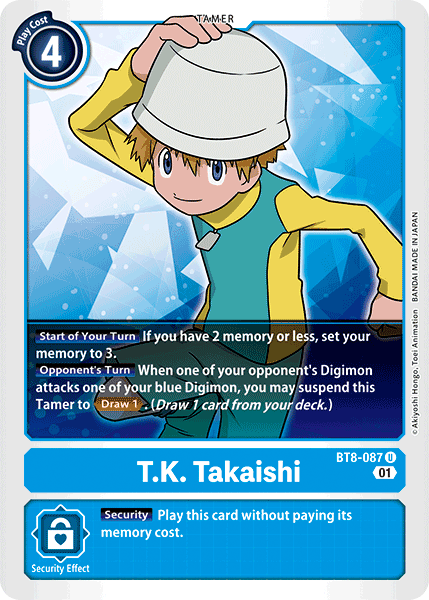 T.K. Takaishi - BT8-087 - Uncommon available at 401 Games Canada