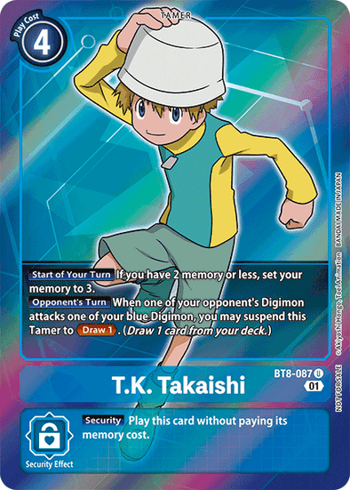 T.K. Takaishi (Box Topper) - BT8-087 - Uncommon available at 401 Games Canada