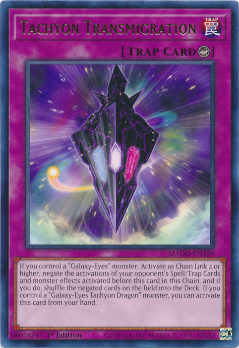 Tachyon Transmigration - MAGO-EN159 - Rare - 1st Edition available at 401 Games Canada