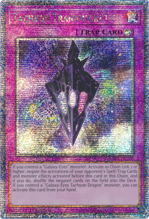 Tachyon Transmigration - RA04-EN220 - Quarter Century Secret Rare - 1st Edition