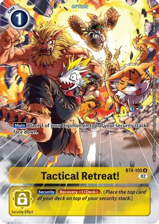 Tactical Retreat! (Alternate Art) - BT4-105 - Uncommon available at 401 Games Canada