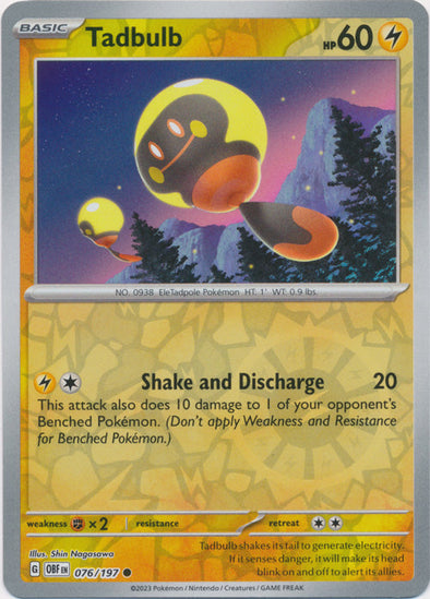 Tadbulb - 076/197 - Common - Reverse Holo available at 401 Games Canada