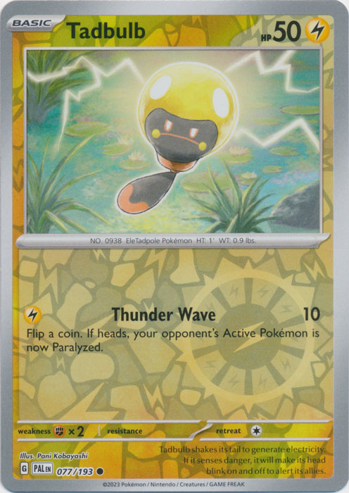 Tadbulb - 077/193 - Common - Reverse Holo available at 401 Games Canada