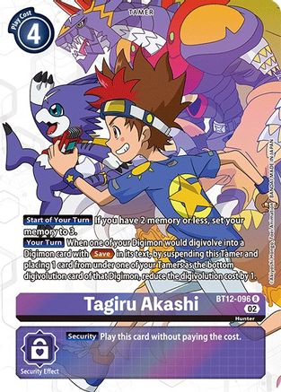 Tagiru Akashi (Alternate Art) - BT12-096 - Rare available at 401 Games Canada