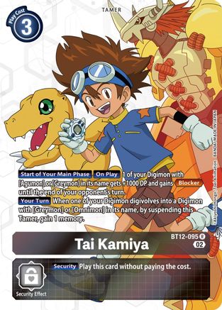 Tai Kamiya (Alternate Art) - BT12-095 - Rare available at 401 Games Canada