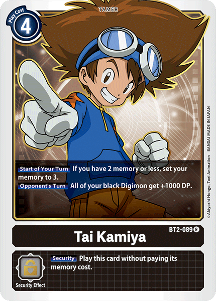 Tai Kamiya - BT2-089 - Rare available at 401 Games Canada