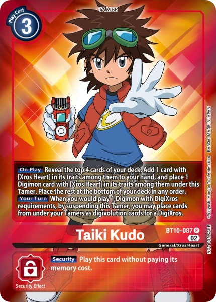 Taiki Kudo (Box Topper) - BT10-087 - Rare available at 401 Games Canada