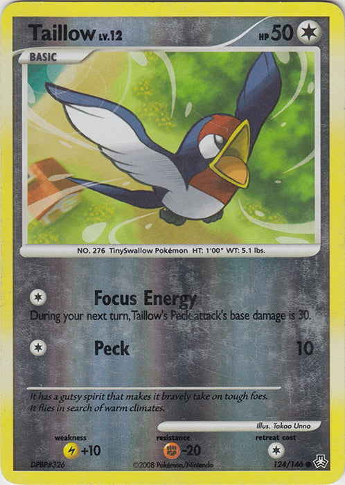 Taillow - 124/146 - Common - Reverse Holo available at 401 Games Canada